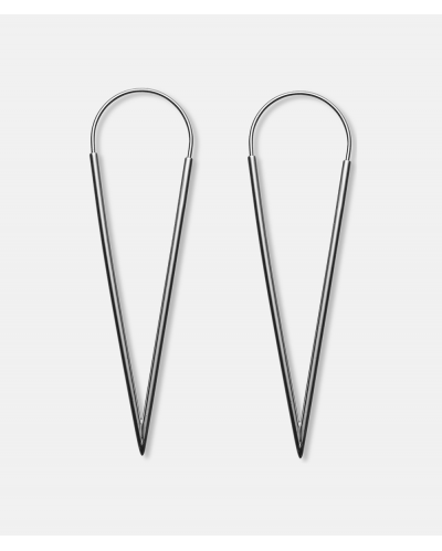 Cone silver earhangers
